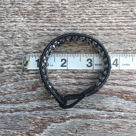 🕶 Silver and Black Cuff - Picture 5 of 5